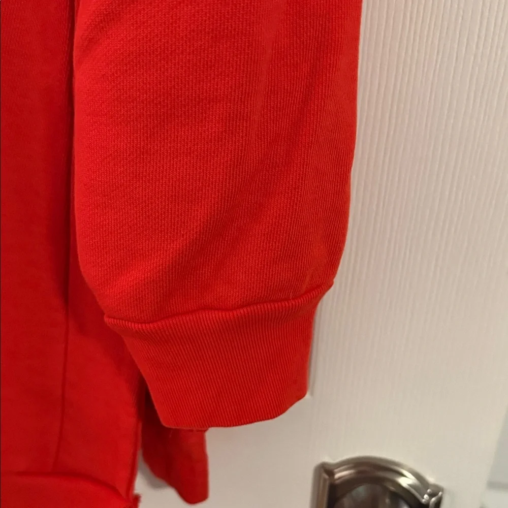 Orange Hoodie Sweatshirt Dress - Picture 10 of 11